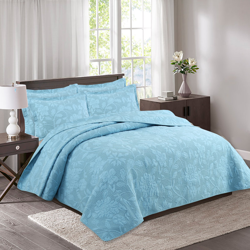 Modern & Contemporary Quilt, Blue, Queen