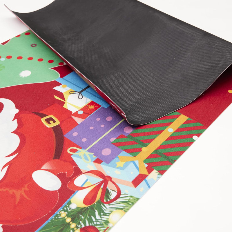 Anael Santa & Snowman 60cm X 180cm Area Rug