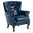 24"W Faux Leather Wingback Chair-594519248
