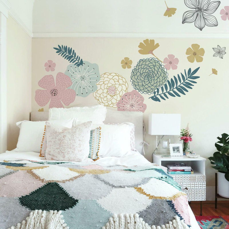 Adhésif décoratif fleurs vivaces