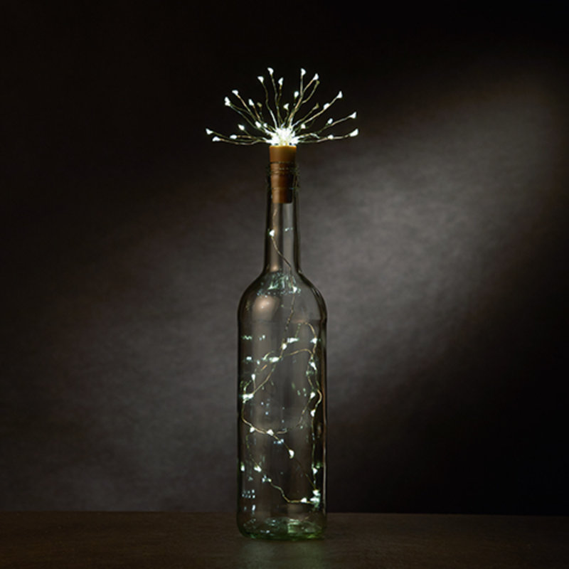 Warm White LED Wine Bottle Twinkle String Lights