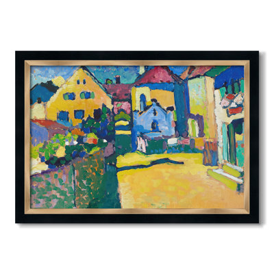 Green Lane in Murnau (Grüngasse in Murnau), 1909 - Wassily Kandinsky - Toile encadrée sur mesure