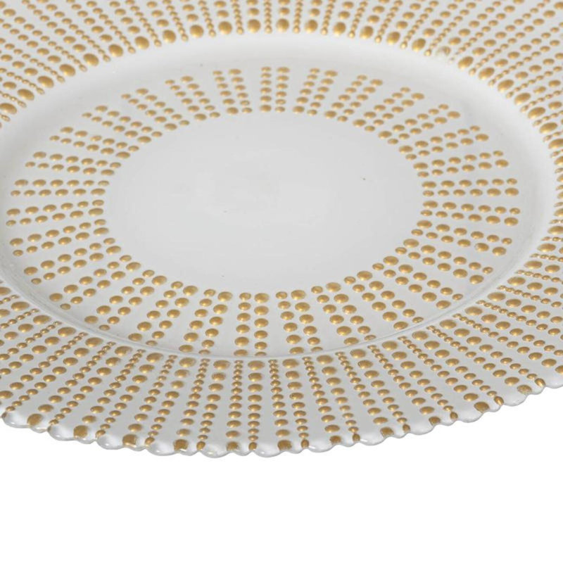 Assiette décorative en verre