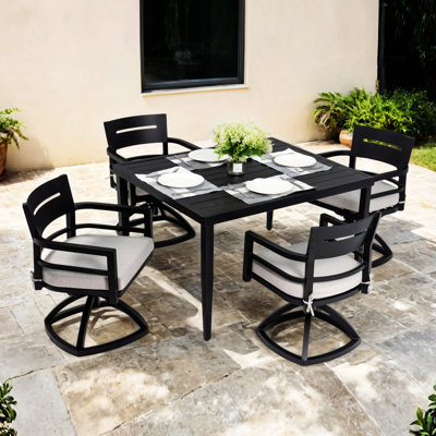 5-Piece Outdoor Patio Aluminum Furniture
