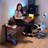 Walnut Rectangular Solid Wood desks-679523149