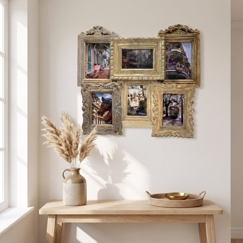 Oliverson Gray and Tan Collage Picture Frame