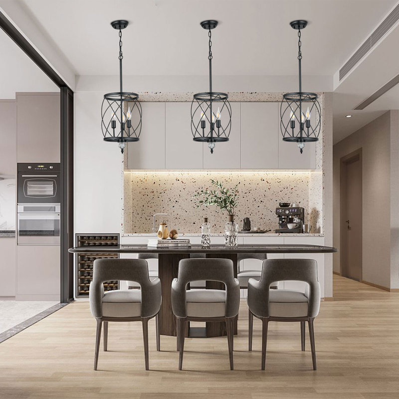 Luminaire suspendu noir de style moderne
