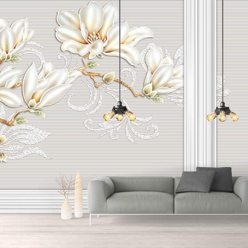 Panneau mural lisse botanique L 144 po x l 100 po, L 66 po x l 96 po