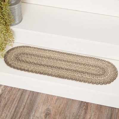 Tapis d'escalier Ava-Mai kaki / taupe / brun clair / crème