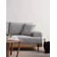 Élégant canapé 3 places, tissu gris, 86,6 x 38,6 x 30,7 pouces | Structure robuste en bois de hêtre et en bois aggloméré, revêtement 100% polyester doux | Coussin de siège fixe confortable et portable | Pieds noirs en métal durable, parfaits pour les salons-591702222-591702221