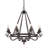Noble 8 - Light Dimmable Wagon Wheel Chandelier