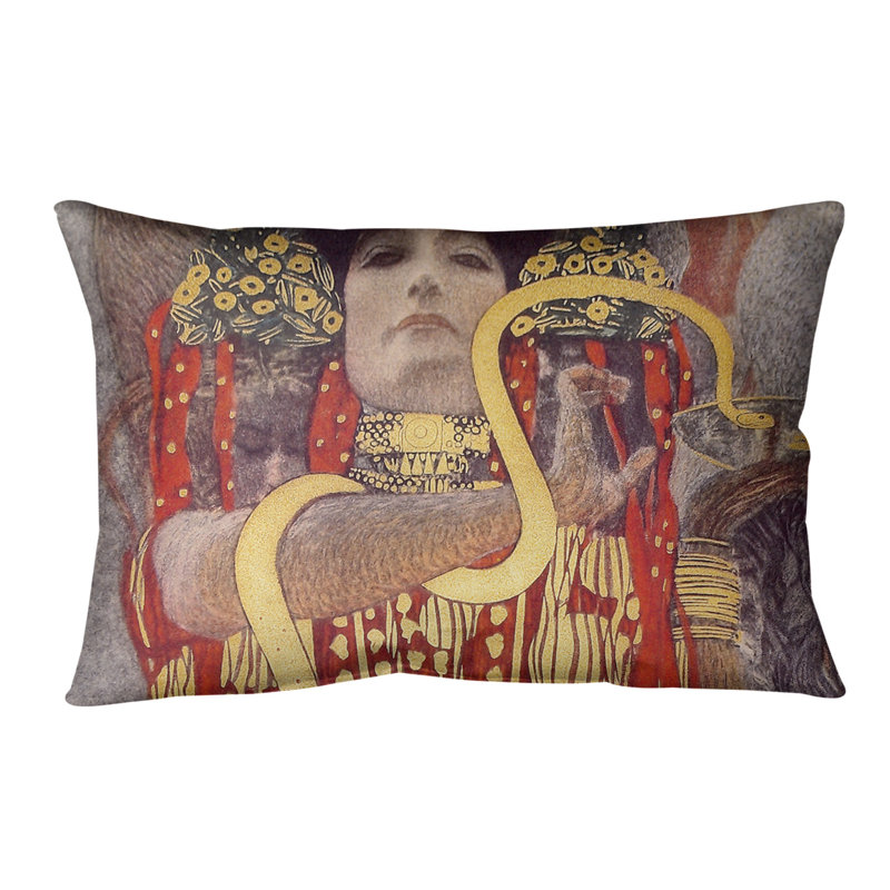 Coussin lombaire hygeia, 14 po x 10 po, Rouge, Duvet synthétique