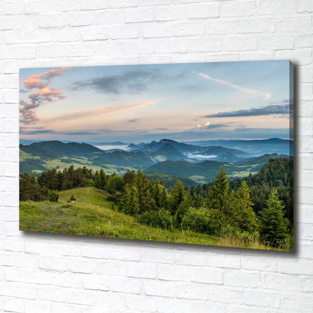 Panorama der Pieniny - Kunstdrucke auf Segeltuch