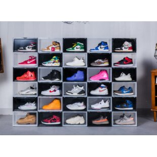 Shoe Shelves for Displaying Your Collection set of 6 Natural Hardwood, Shoe  Display, Sneakerhead Shoe Display Wall, Simple Design 