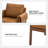 Allessa Faux Leather Armchair-1420988482