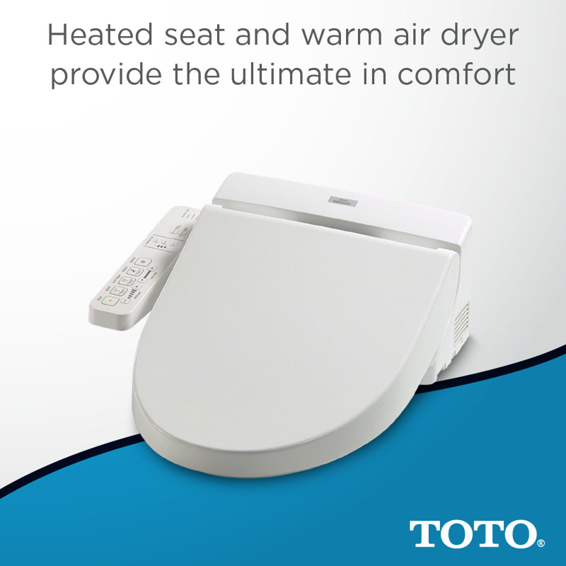 Washlet® Round Toilet Seat Bidet, Cotton