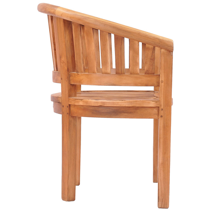Peanut Teak Patio Dining Chair