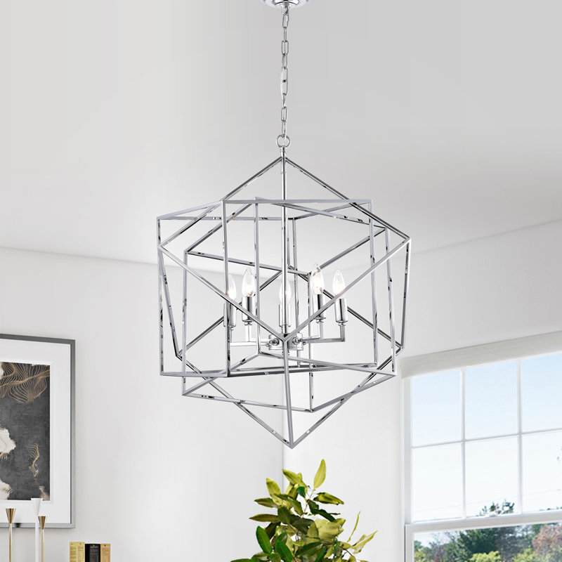 Cintron 5 - Light Geometric Chandelier