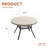 4-Person Aluminum Round Patio Dining Table-114986184-107190705