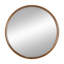 31,5 "miroir rond en bois de pin, miroir mural pour la salle de bain