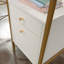 Bureau en L, finition blanche