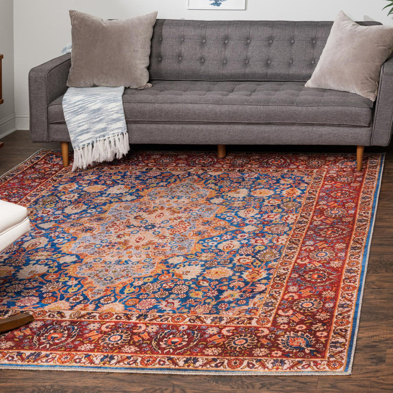 Chenille Geometric Indoor Rug, Square 7'6"