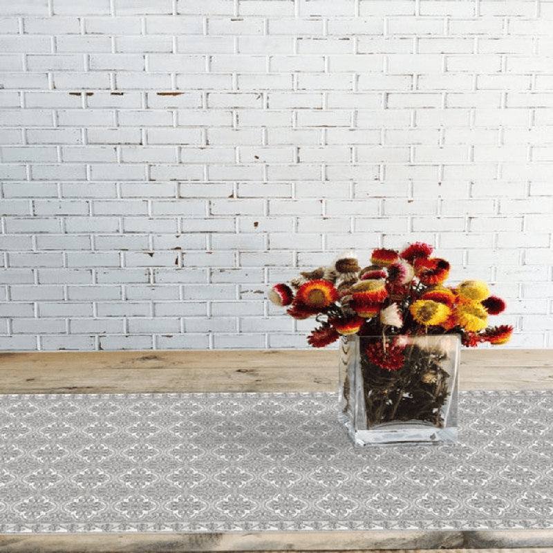 Drawit Gray Easy to Clean Kitchen Mat, Rectangle 3' x 5'