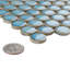Carreau de mosaïque rond en porcelaine pour plancher et mur 11-7/8 po x 12-5/8 po Hudson Penny-36267893