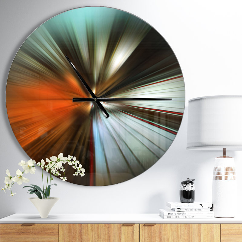 Brown Focus Color - horloge murale moderne, Moyen