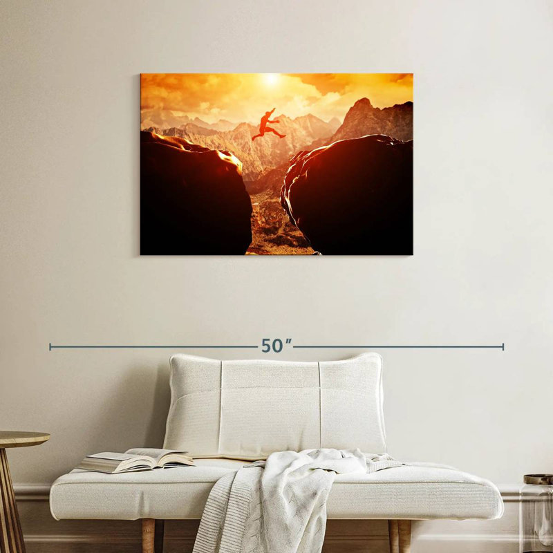 Sireci Extreme Cliff Jumping, 24" H x 36" W