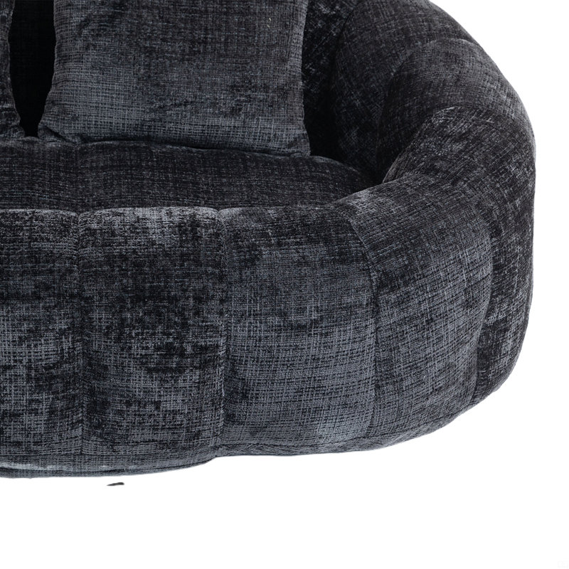Fauteuil à billes Fauteuil à billes Fauteuil à billes Fauteuil à billes Fauteuil à billes à dossier haut et durable pour adultes et enfants, intérieur et extérieur, méridienne douce (Chenille)