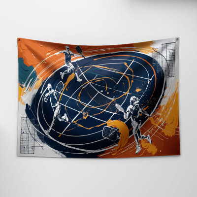 Tapisserie murale «Sports Pickleball Court»