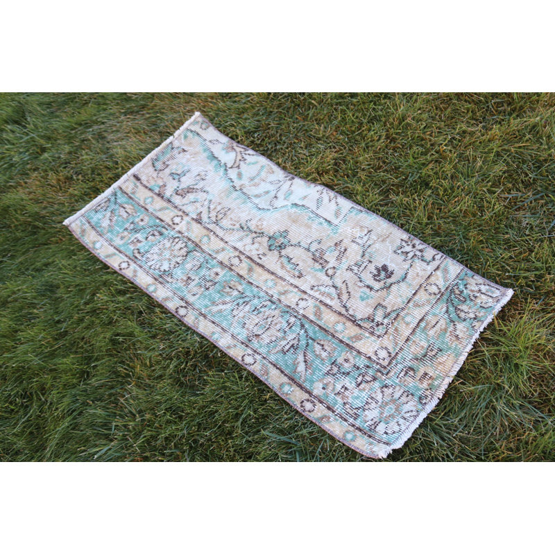 Handwoven Turkish Vintage Runner Rug for Living Room and Hallway Decor
