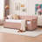 Upholstered Daybed Frame With Trundle, Sofa Bed For Bedroom Living Room Guest Room, Wood Slat Support-405372282
