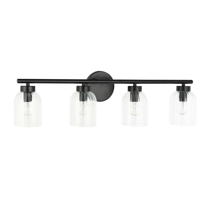 Jescie Dimmable Vanity Light, Matte Black, 4