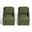 46.99 cm H Upholstered Chenille Armchair-795090522
