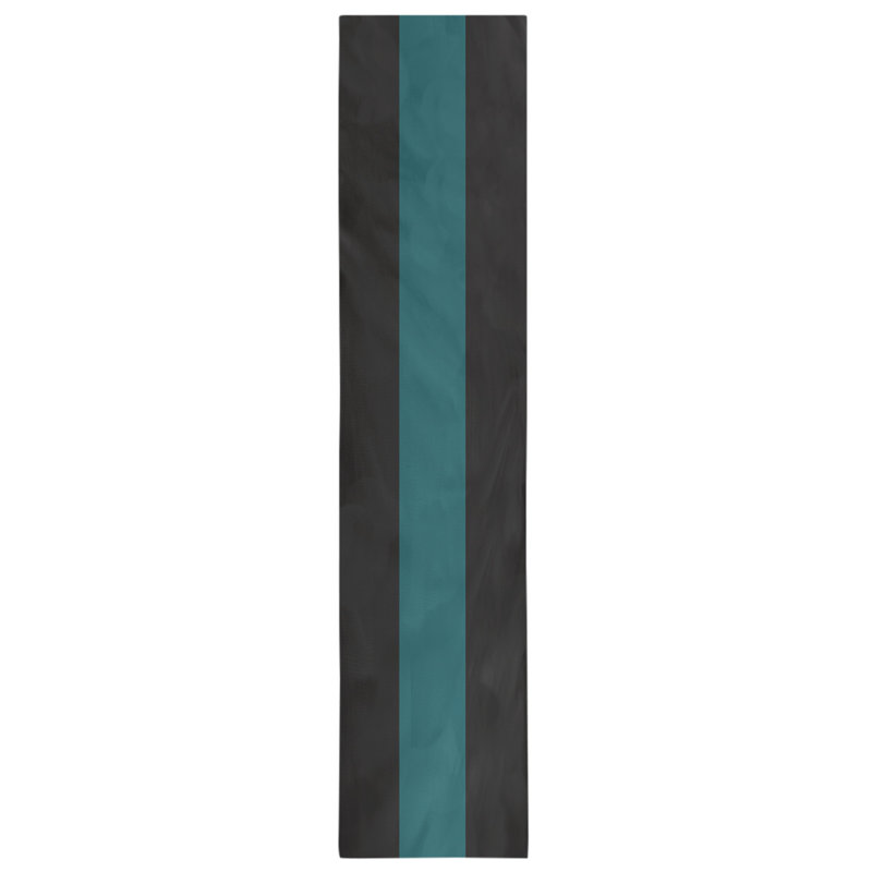 New Orleans Football Stripes Table Runner, 90" x 16", Cotton Blend, Philadelphia Throwback Football Dark Green/White