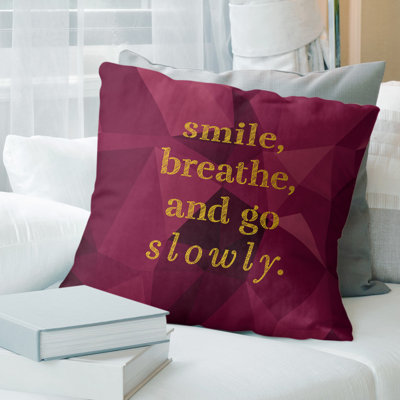 Housse de coussin Faux Gemstone Go Slowly