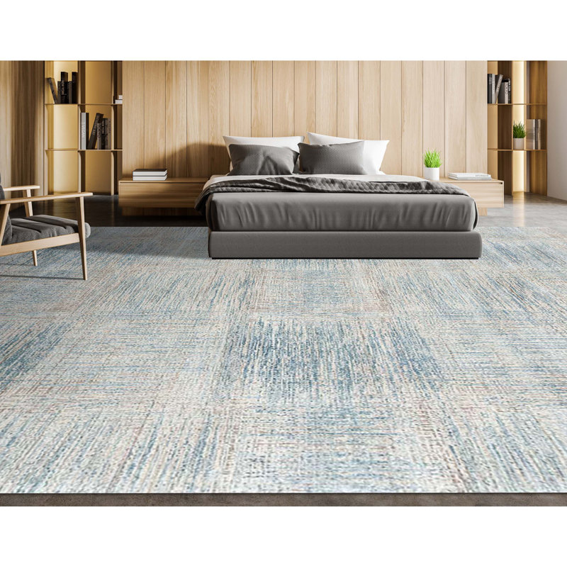 Wool Geometric Area Rug, Rectangle 12' x 15'
