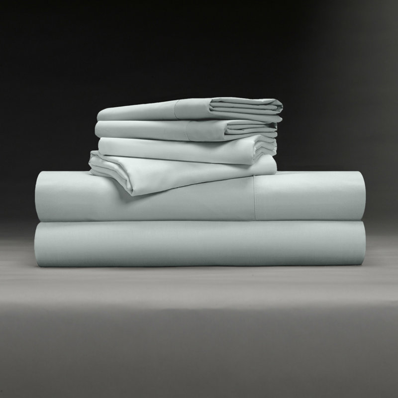 Cotton Baffle Box Stitch Comforter, Full Comforter + 9 Additional Pieces, Light Gray