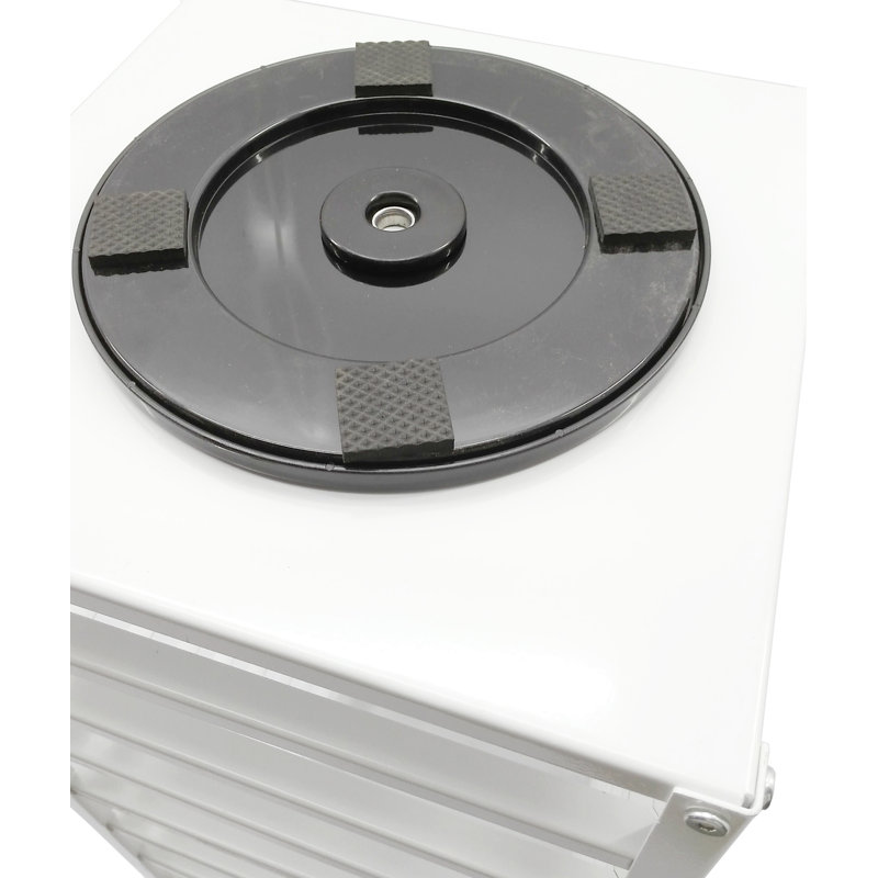 White Metal 32" Countertop Earring Card Spinning Rack