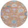 Machine Washable Indoor/Outdoor Chantille ACN1154 Orange Rug