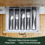 Ensemble de couverts 49 pièces en acier inoxydable pour 8 personnes - Argenterie élégante avec couteaux à steak, lavable au lave-vaisselle, avec organisateur de couverts pour la cuisine, les fêtes et les mariages