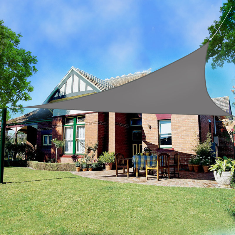 Duhaime 3m x 3m x 3m Triangular Sun Shade Sail, Anthracite