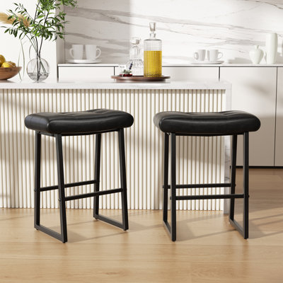 Counter Stool with Metal Frame