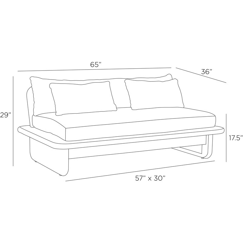 Fargo Outdoor 2 - Seat Loveseat