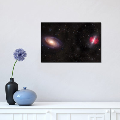 M81 And M82, Spiral Galaxy In Ursa Major I by Robert Gendler - Wrapped Canvas Print