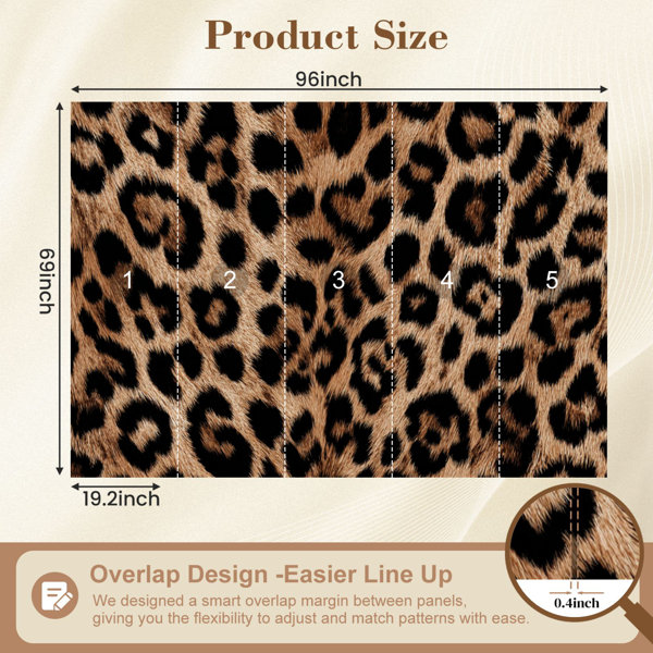 Red Barrel Studio Peel and Stick Wallpaper Leopard skin seamless design ...