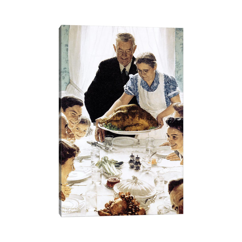 Freedom From Want by Norman Rockwell - Gallery-Wrapped Canvas Giclée on Canvas, Does Not Apply, Wrapped Canvas
