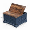 Gracie Oaks Farmhouse Square Storage Coffee Table with Hinged Lift Top ...